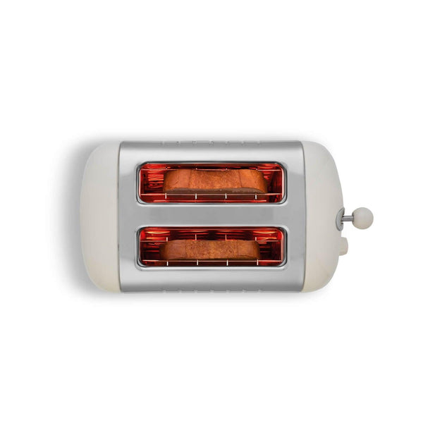 Dualit Lite 26213 2 Slice Toaster - Cream & Chrome - Potters Cookshop