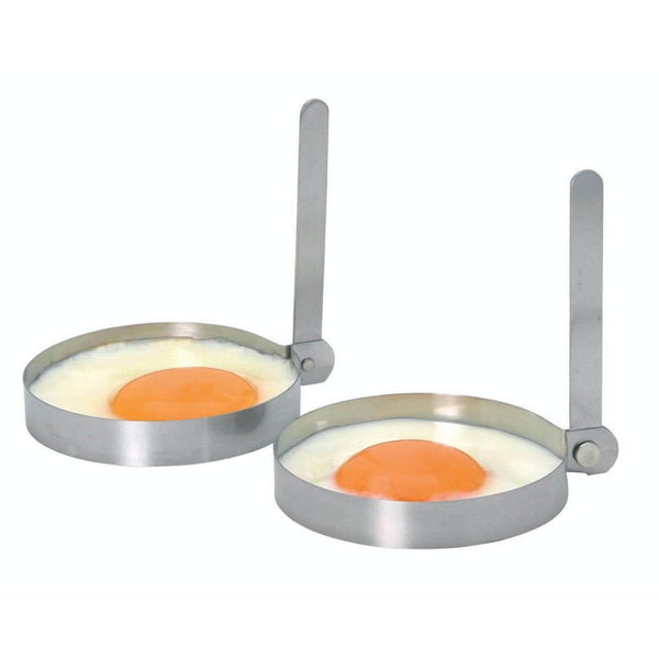 KitchenCraft Round Stainless Steel Egg Rings - Set of 2 - Potters Cookshop