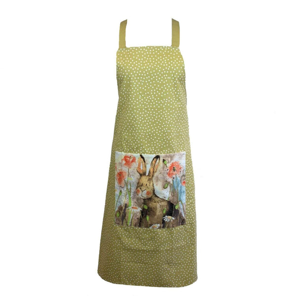 Alex Clark Cotton Apron - Hare & Poppies - Potters Cookshop