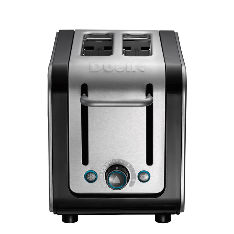 Dualit Architect 1.5 Litre Jug Kettle & 2 Slot Toaster Set - Black & Brushed Stainless Steel