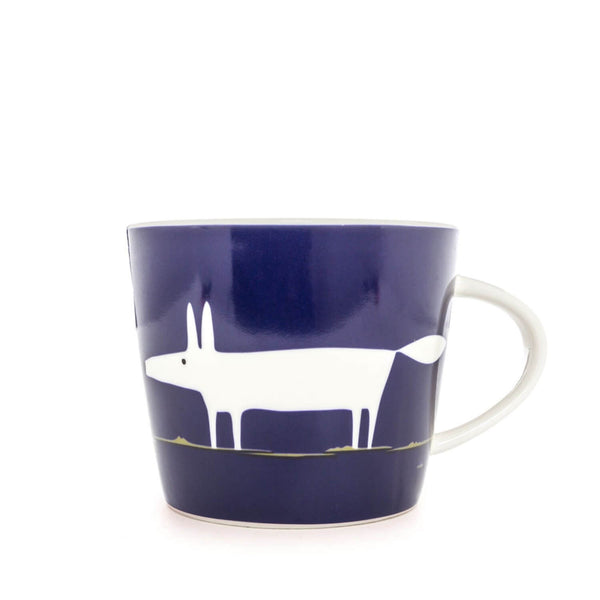 Scion Living Mr Fox 350ml Porcelain Mug - Indigo