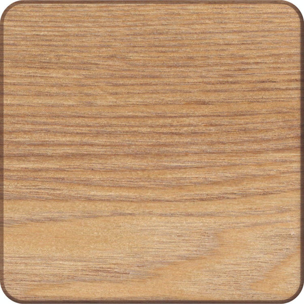Creative Tops Naturals 4 Piece Square Coaster Set - Oak Veneer - Potters Cookshop