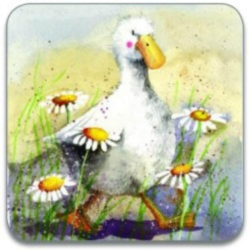 Alex Clark Coaster - Duck In The Daisies - Potters Cookshop