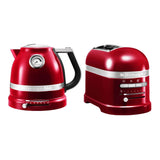 KitchenAid Artisan Kettle & 2 Slice Toaster Set - Candy Apple - Potters Cookshop