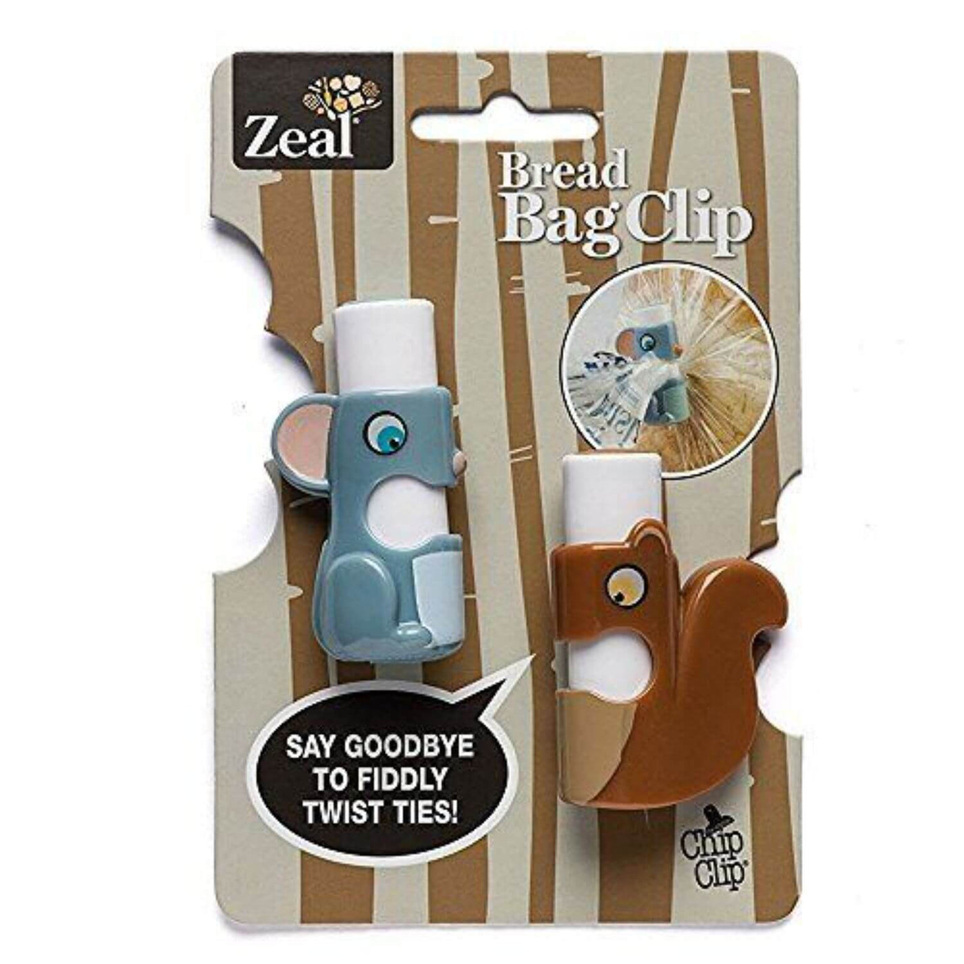Bread Bag Clips - 12 Pack Plastic Food Storage Clips, 2.36 Inch, Mix Colors