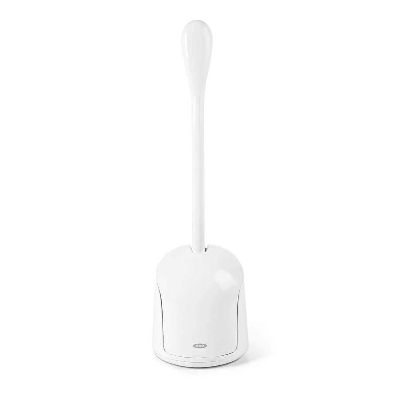 Good Grips Compact Plastic Toilet Brush and Holder in White