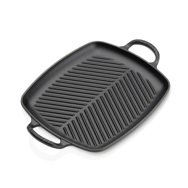 Le Creuset Signature Cast Iron 30cm Rectangular Shallow Grill - Satin Black - Potters Cookshop