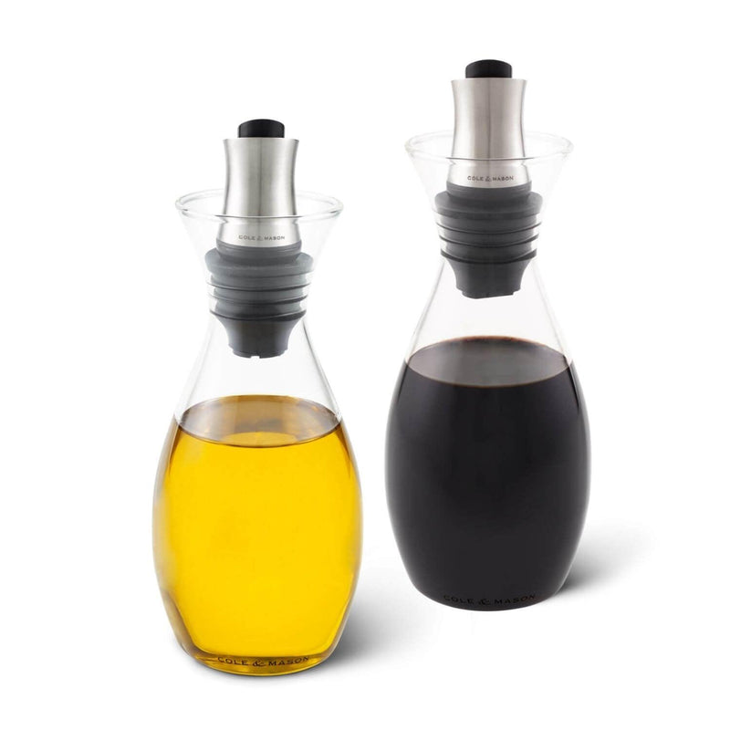 Cole & Mason Flow Control Oil and Vinegar Pourer Set - Potters Cookshop