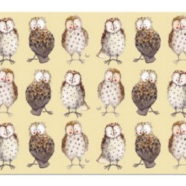 Alex Clark Placemat - Owls - Potters Cookshop