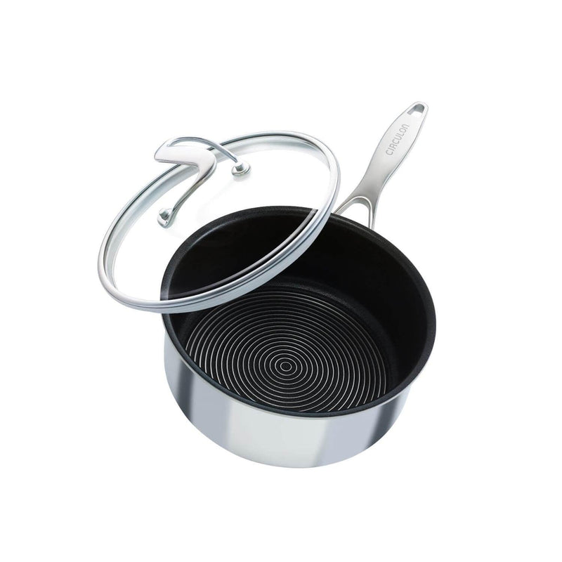 Circulon C-Series SteelShield Non-Stick Saucepan With Lid - 18cm - Potters Cookshop