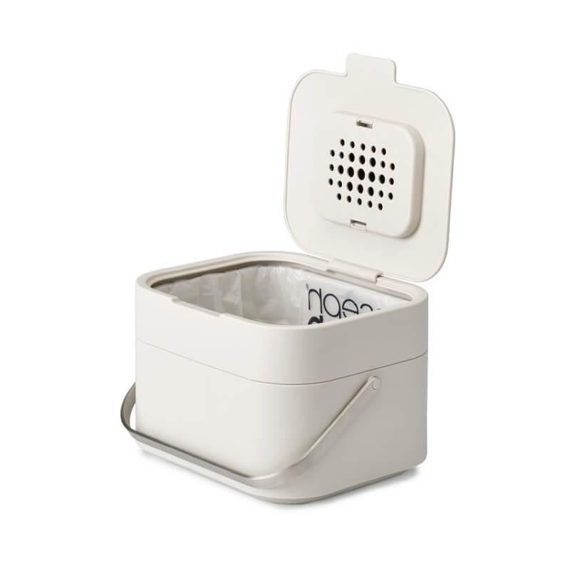 Joseph Joseph Stack 4 Food Waste Caddy - Stone - Potters Cookshop