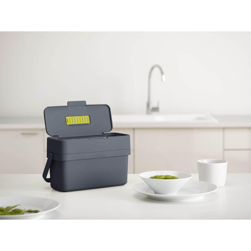 Joseph Joseph Compo 4 Litre Food Waste Caddy - Graphite - Potters Cookshop