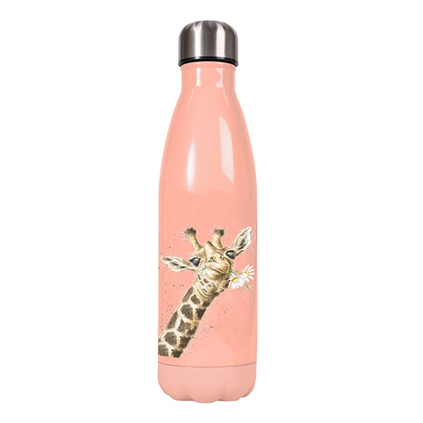 Wrendale Designs by Hannah Dale 500ml Water Bottle - Flowers Giraffe