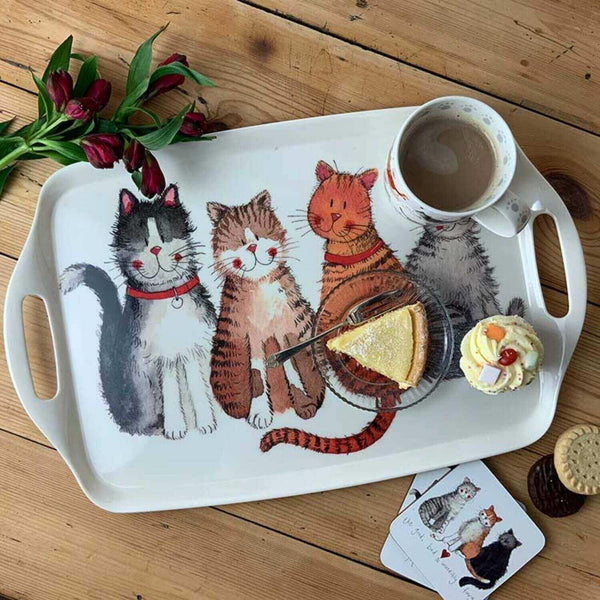 Alex Clark Large Tray - Cats - Potters Cookshop