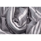 Cuisinart Pack of 2 Antimicrobial Professional Fouta Yarn Dye Tea Towel - Grey Stripe