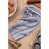 Cuisinart Pack of 2 Antimicrobial Professional Fouta Yarn Dye Tea Towel - Blue Stripe
