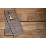 Cuisinart Pack of 2 Antimicrobial Professional Bamboo Sculpted Tea Towel - Light Grey