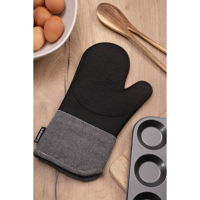 Cuisinart Silicone Oven Mitt - Herringbone Charcoal