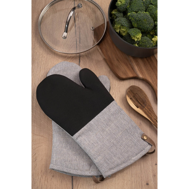 Cuisinart Neoprene Pack of 2 Oven Mitts - Grey