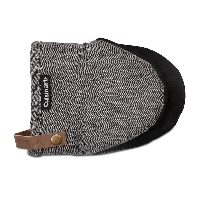 Cuisinart Neoprene Pack of 2 Mini Oven Mitts - Herringbone Charcoal