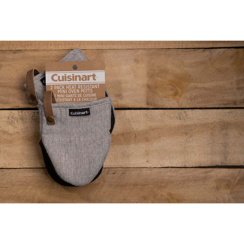 Cuisinart Neoprene Pack of 2 Mini Oven Mitts - Grey
