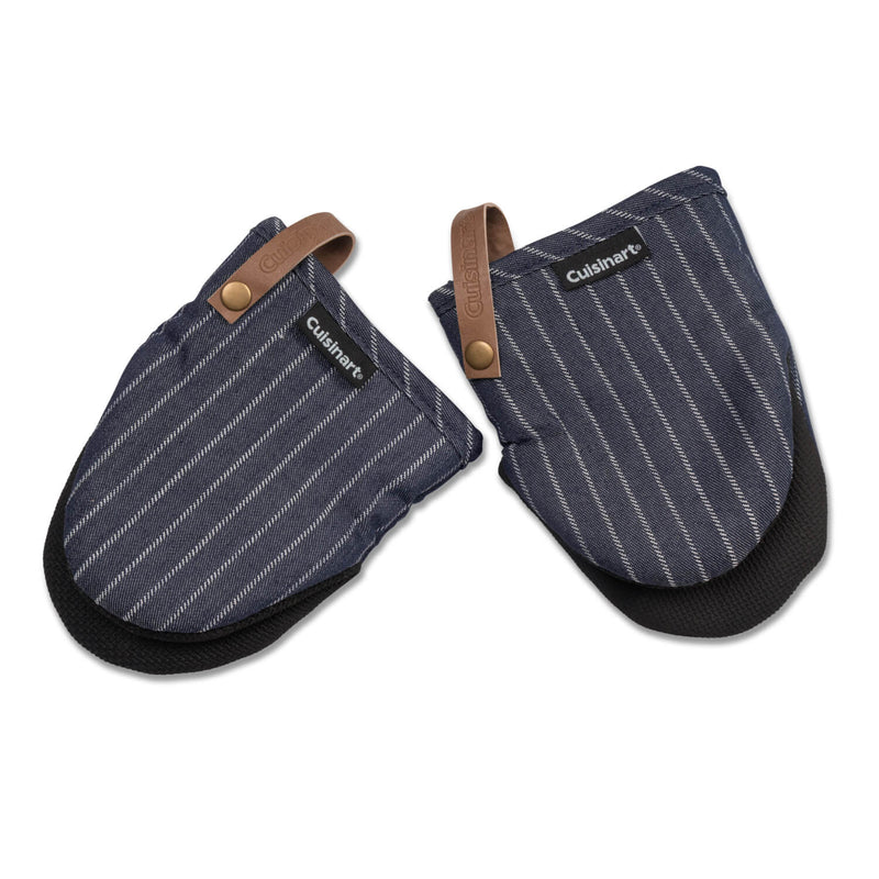 Buy Cuisinart Neoprene Pack of 2 Mini Oven Mitts - Denim Pinstripe – Potters Cookshop