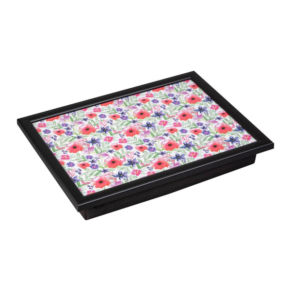 Denby Double Laptray With Black Edge - Watercolour - Potters Cookshop