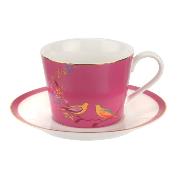 Sara Miller London Chelsea Tea Cup & Saucer - Pink