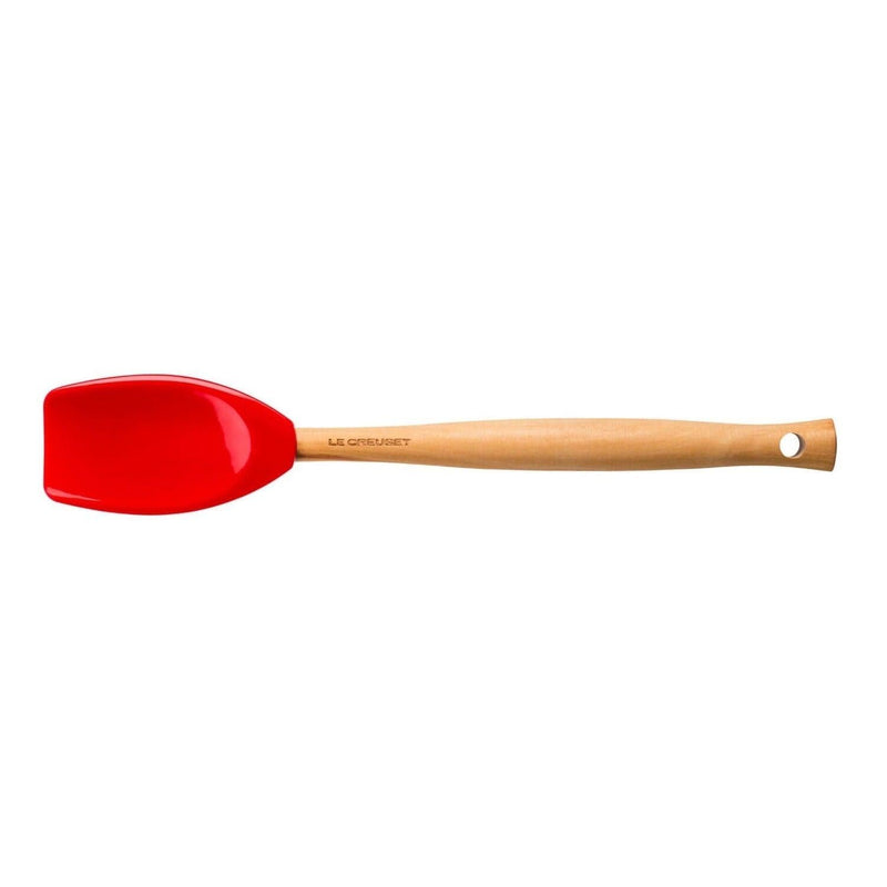 Le Creuset Craft Silicone Spatula Spoon - Cerise - Potters Cookshop