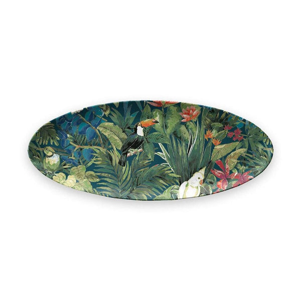 Eddingtons Lush Jungle Oval Platter - Large - Potters Cookshop