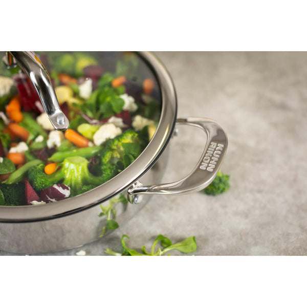 Kuhn Rikon Peak Multi-Ply Casserole With Glass Lid - 18cm - Potters Cookshop