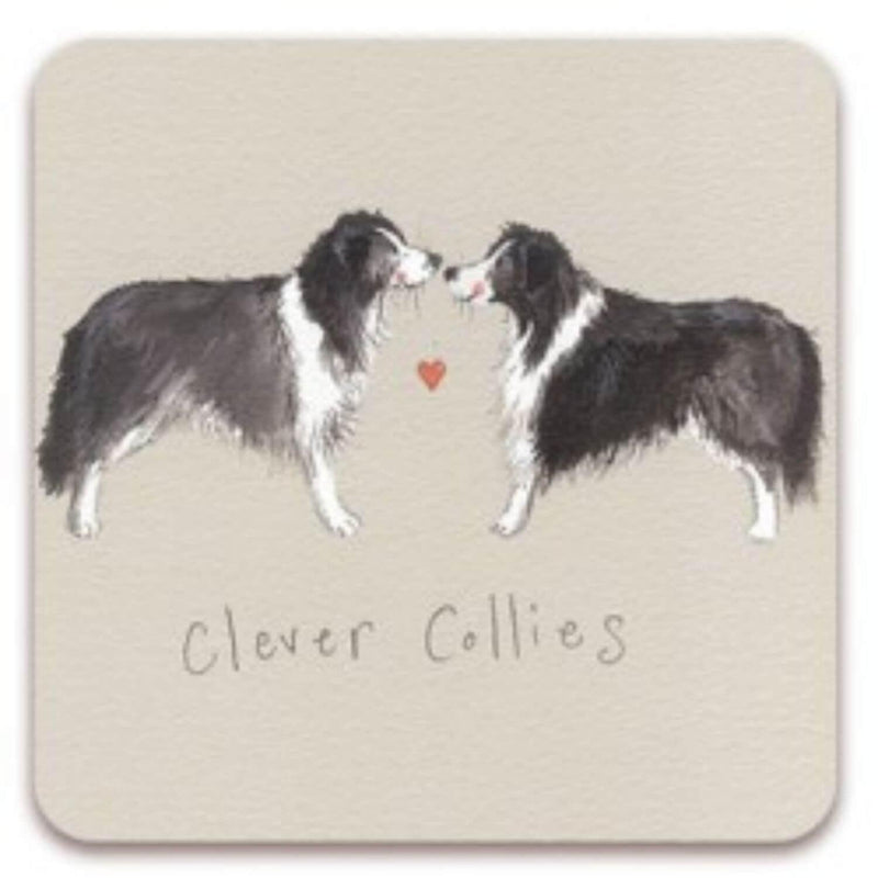 Alex Clark Coaster - Clever Collies - Potters Cookshop