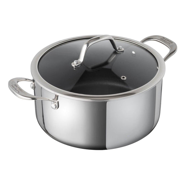 Kuhn Rikon Peak Multi-Ply Casserole With Glass Lid - 18cm - Potters Cookshop