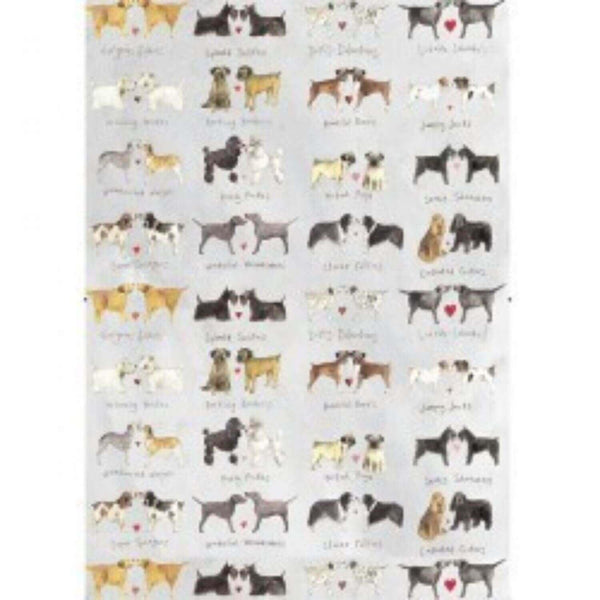 Alex Clark Tea Towel - Delightful Dogs - Potters Cookshop