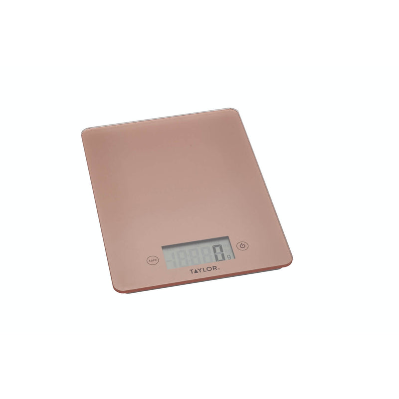 Taylor Pro Glass Digital 5Kg Kitchen Scales - Rose Gold