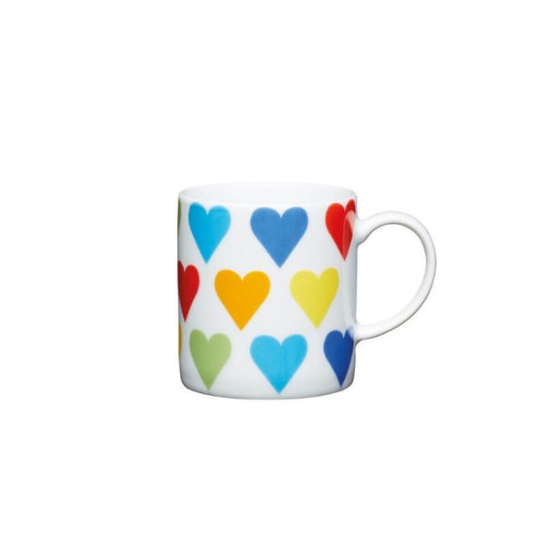 KitchenCraft Espresso Mug - Hearts - Potters Cookshop