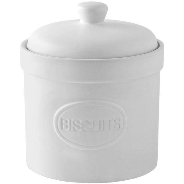 Bia International Biscuit Barrel - Matte White - Potters Cookshop