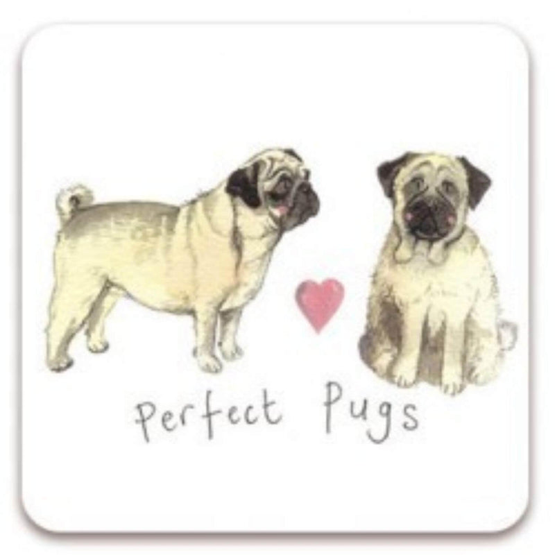 Alex Clark Coaster - Perfect Pugs - Potters Cookshop