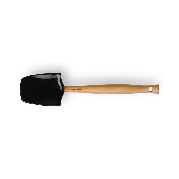 Le Creuset Craft Large Silicone Spatula Spoon - Black - Potters Cookshop