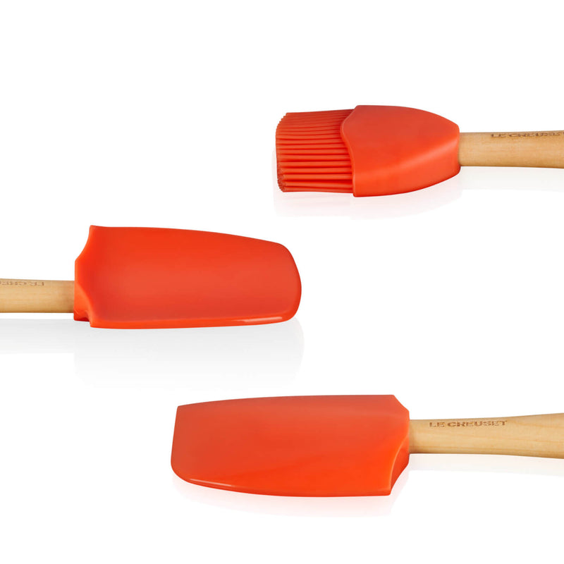 Le Creuset Craft 3 Piece Silicone Spatula Set - Volcanic