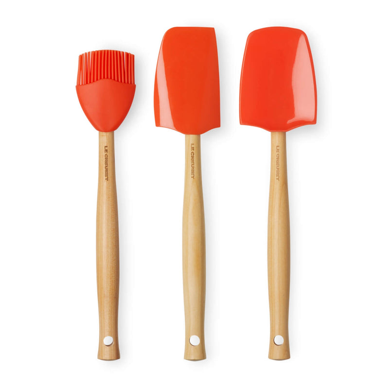 Le Creuset Craft 3 Piece Silicone Spatula Set - Volcanic