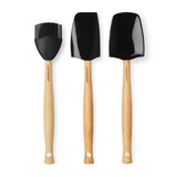Le Creuset Craft 3 Piece Silicone Spatula Set - Onyx Black