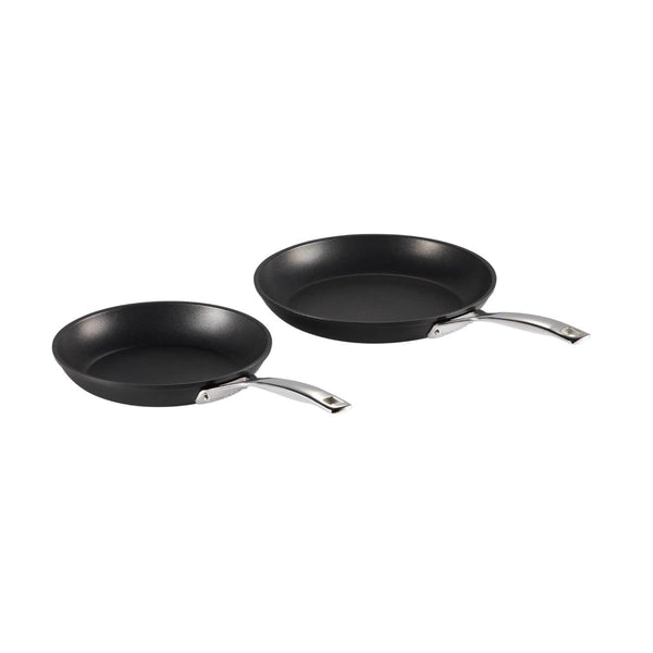 Le Creuset Toughened Non-Stick Shallow Frying Pan Set - 2 Piece - Potters Cookshop