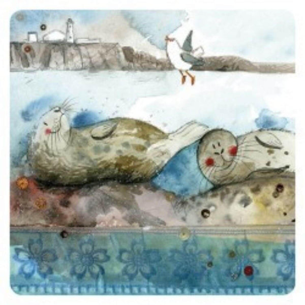 Alex Clark Coaster - Bathing Seals - Potters Cookshop