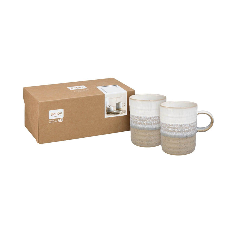 Denby Kiln Ridged Mug - Set of 2 - Potters Cookshop