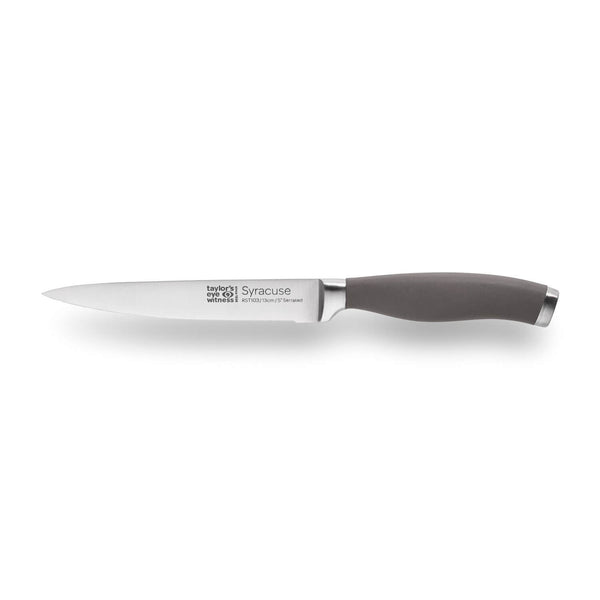 Taylor's Eye Witness Syracuse 13cm Serrated Utility Knife - Earth Grey