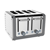 Dualit Architect 1.5 Litre Jug Kettle & 4 Slot Toaster Set - Grey & Stainless Steel