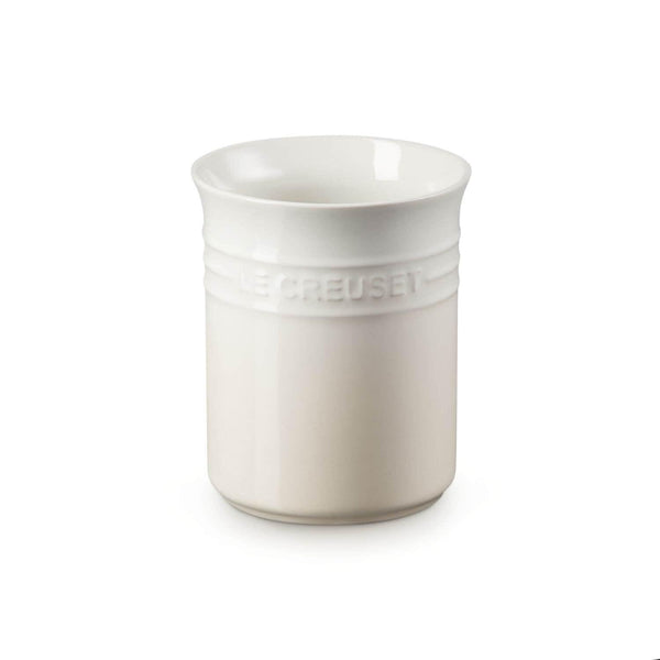 Le Creuset Stoneware Small Utensil Jar - Meringue - Potters Cookshop