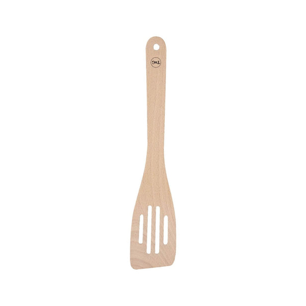 T&G Woodware Beech Curved Slotted Spatula