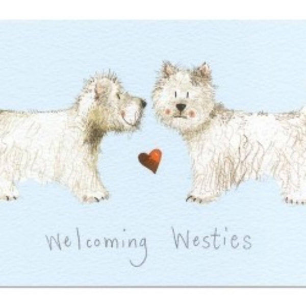 Alex Clark Placemat - Welcoming Westies - Potters Cookshop